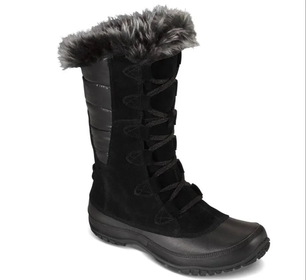 THE NORTH FACE NUPTSE PURNA BOOT Black WOMEN'S Size 6.5